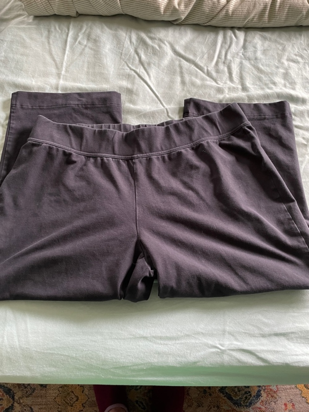 Lands' End Black Pull-On Leggings